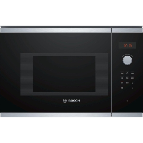 Bosch Serie 4 BFL523MS0 magnetron Ingebouwd Solo-magnetron 20 l 800 W Zwart, Roestvrijstaal