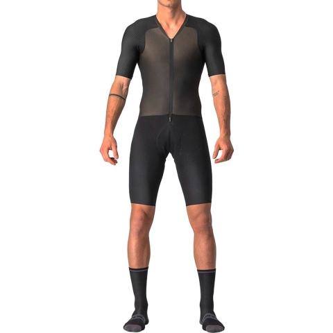 Castelli BTW speedsuit korte mouw zwart heren XL