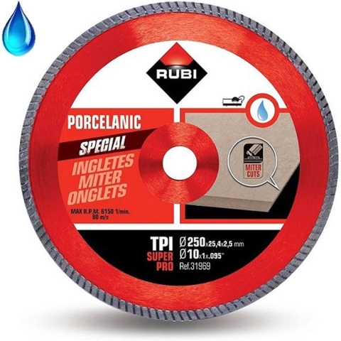 Rubi TPI 250 SUPERPRO diamantzaagblad 250 mm - 31969