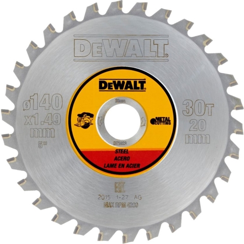 DeWalt Accessoires Cirkelzaagblad Staal | 140x20x30T - DT1923-QZ