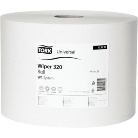Tork Poetsdoek | ca. L340xB235 mm | wit | 2 laags, geperforeerd, met reliëf | 2 stuks - 129237 129237