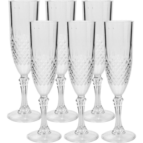 36x stuks Champagne glazen 200 ml -