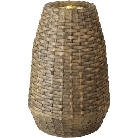 LED Fontein Wicker 35x50cm Buiten Natuurkleur
