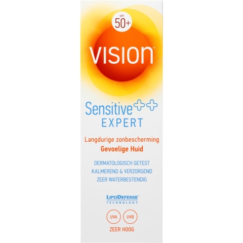 2x Vision Zonnebrand Sensitive SPF 50 185 ml