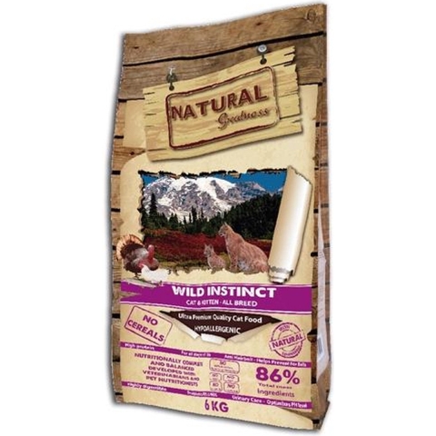 6 kg Natural Greatness WILD INSTINCT droog kattenvoer