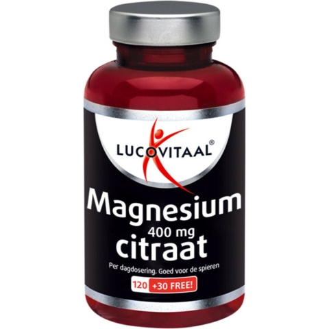 2x Lucovitaal Magnesium Citraat 400mg 150 tabletten