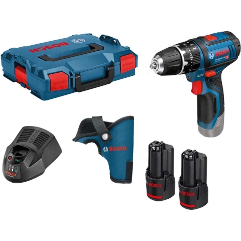 Bosch Blauw GSB 12V-15 accu Klopboormachine | Li-Ion 2.0Ah | in L-boxx - 06019B6906