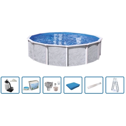 Interline Zwembad Interline Diana rond 3,60m Deluxe Pakket