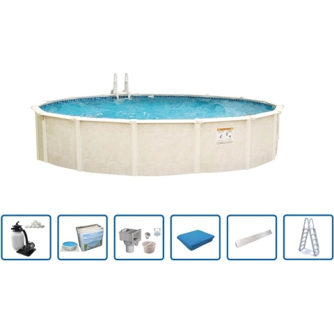 Interline Zwembad Interline Century rond 6,40m Deluxe Pakket