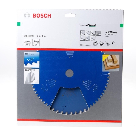 Bosch Accessoires Cirkelzaagblad expert for Wood 225x30x2.6/1.6x48 T - 2608644090