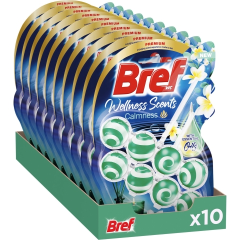 10x Bref Toiletblok Wellness Scents Calmness 2 stuks