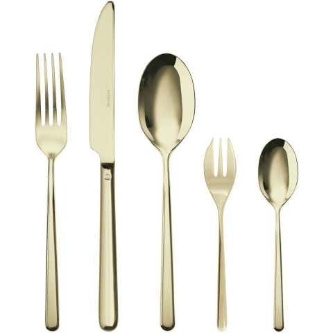Sambonet Bestekset Linear - Champagne - 30 delig / 6 personen