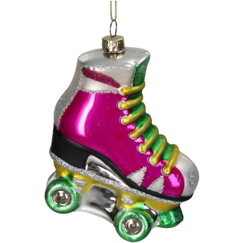 Ornament Rollerskate glas Multi 10.1cm - HD Collection