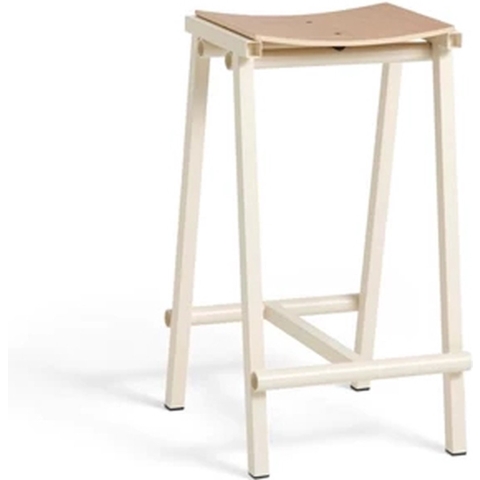 Hay Taburete 8 Barkruk H65 Gelakt Eiken Eggshell