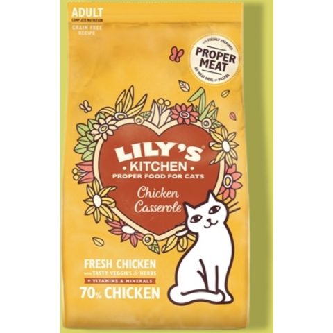 2x2kg Lily's Kitchen Delicious Chicken Complete Adult Dry Kattenvoer