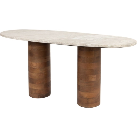 Livingstone Design Rosamund Salontafel 100x40 Marmer/mangohout
