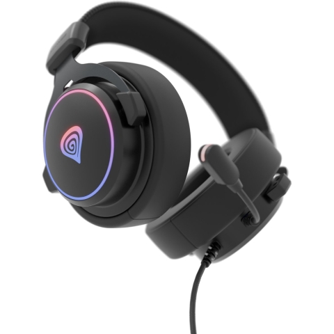 GENESIS NSG-2169 hoofdtelefoon/headset Bedraad Hoofdband Gamen USB Type-A Zwart
