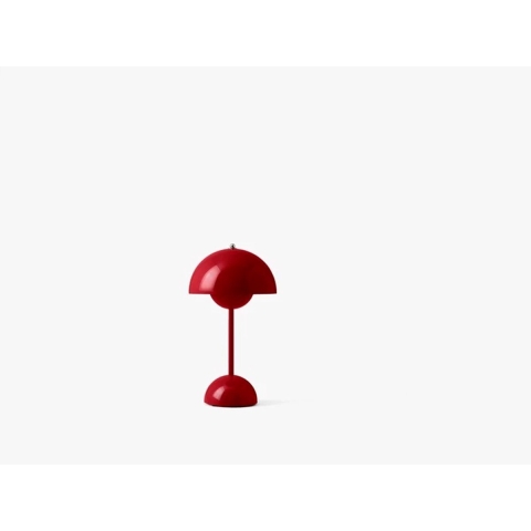 &tradition FlowerPot VP9 Tafellamp LED Oplaadbaar Vermilion Red