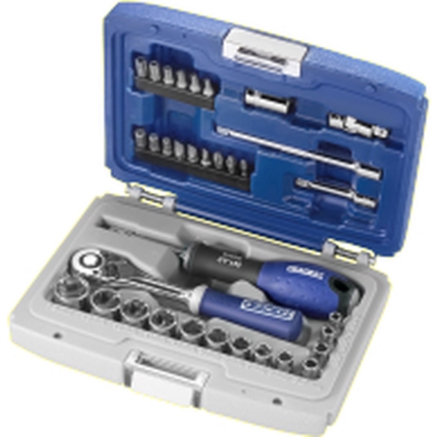 Expert by Facom doppenset met hulpstukken 1/4" | 34-delig | in koffer | E194672 - E194672