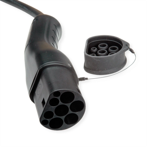 ROLINE Auto oplaadkabel Type2, 3-fase, 480VAC (3P+N+E), 16 A, 11 kW, 5 m