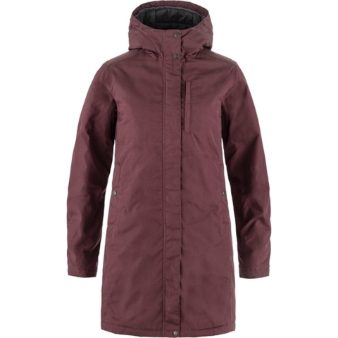 Fjällräven Dames Parka Kiruna Padded Parka W, violet, Maat: M