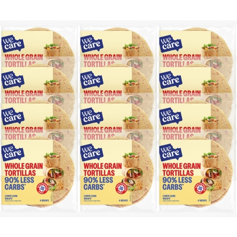 12x WeCare Lower Carb Tortillas Volkoren 160 gr