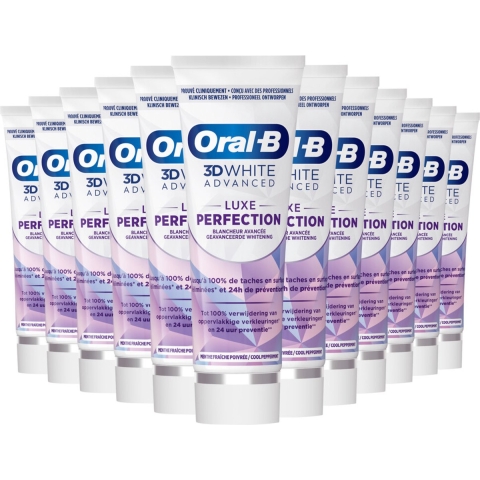 12x Oral-B Tandpasta 3DWhite Advanced Luxe Perfection 75 ml