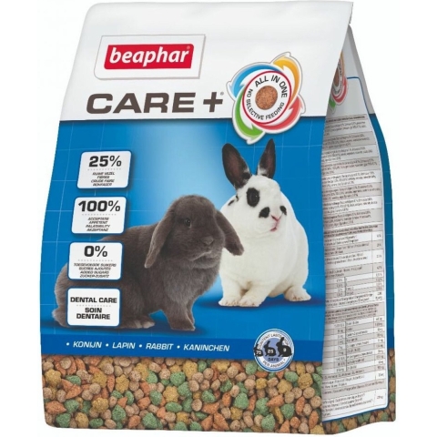 4x Beaphar Care+ Konijnenvoer Adult 1,5 kg