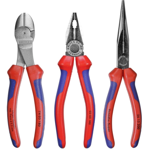 Knipex 00 20 11 V01 Tangenset Werkplaats 3-delig