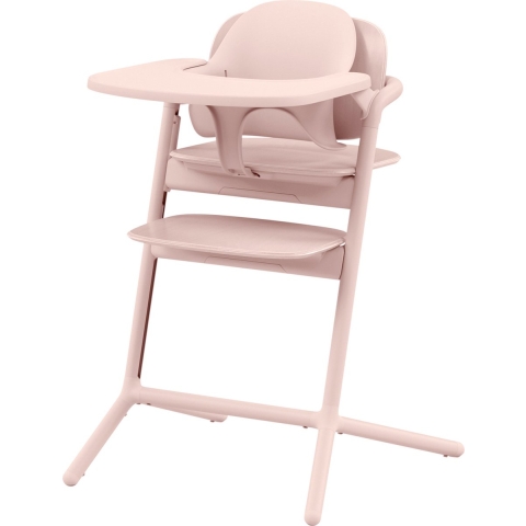 Kinderstoel Cybex Lemo 3-in-1 Pearl Pink/Light Pink met Babyset&Eetblad