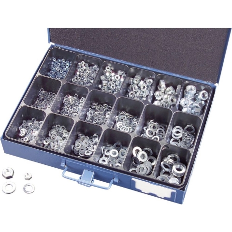 Conrad 810774 Assortiment veiligheidsmoeren Inhoud 1800 stuk(s)