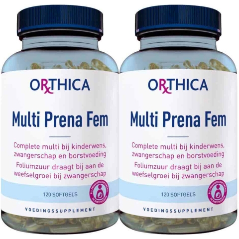 2x Orthica Multi Prena Fem 120 softgels