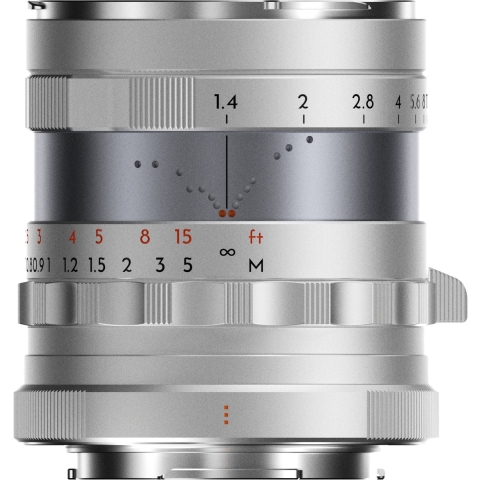 Thypoch Simera 35mm f1.4 for Fujifilm X Mount Silver