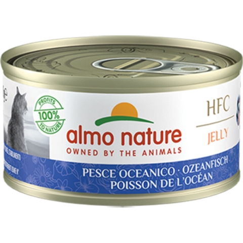 48x Almo Nature HFC Jelly Kattenvoer Nat Oceaanvis 70 gr