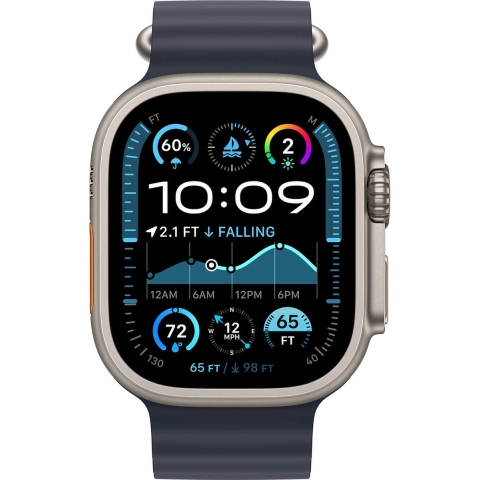 Apple Watch Ultra 2 GPs + Cellular 49mm Navy Ocean Band Smartwatch