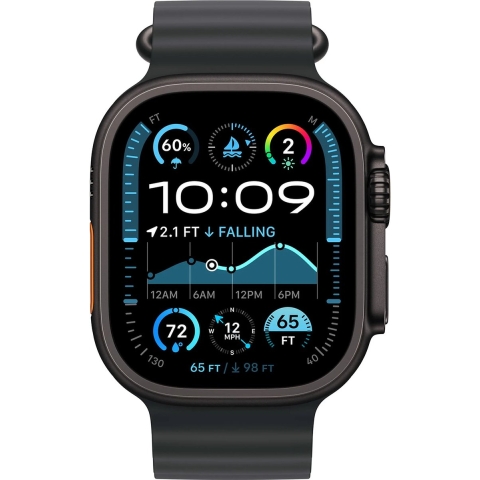 Apple Watch Ultra 2 GPs + Cellular 49mm Black Band M/l Smartwatch Titanium