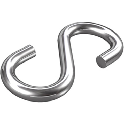 dörner + helmer 4910074 S-haak Ø 4 mm 32 mm RVS A2 20 stuk(s)