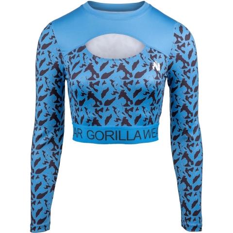 Gorilla Wear Osseo Long Sleeve - Blauw - M