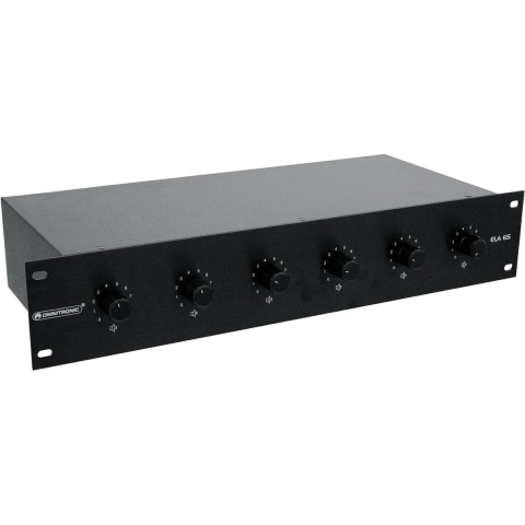 Omnitronic ELA 6S PA-volumeregelaar Zwart