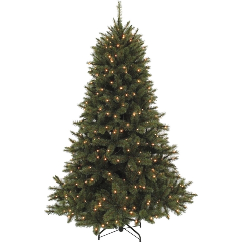 Forest Frosted Pine kunstkerstboom donkergroen LED d157 h230 cm - Triumph Tree