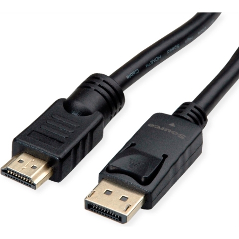 ROLINE DisplayPort Kabel DP - UHDTV, M/M, zwart, 7,5 m