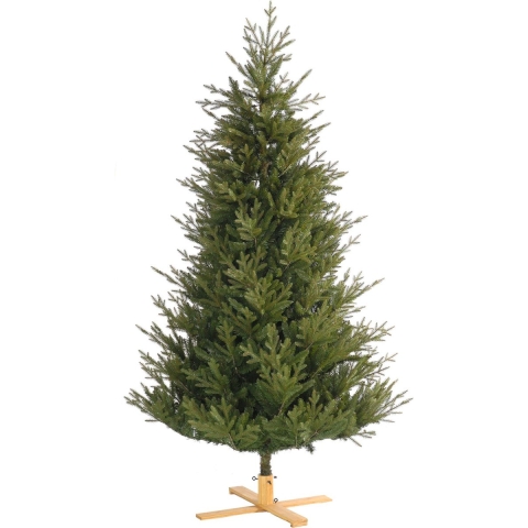 Kunstkerstboom Arkansas met houten voet 183 cm - National Tree Company