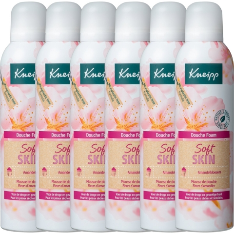 6x Kneipp Douche Foam Soft Skin Amandelbloesem 200 ml