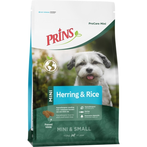 Prins ProCare Hondenvoer Mini Haring&Rijst 12 kg