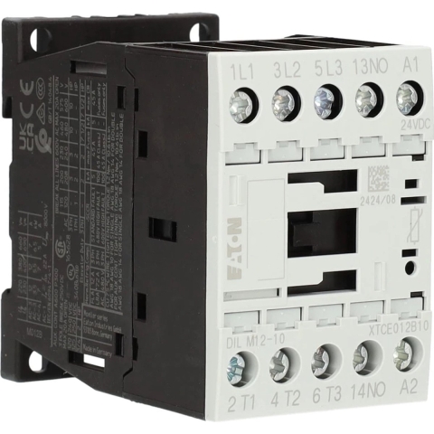 Eaton DILM12-10(24VDC) Contactor 3x NO 5.5 kW 24 V/DC 12 A 1 stuk(s)