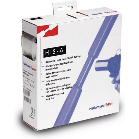 HellermannTyton 308-10603 Krimpkous met lijm Transparant 6 mm 2 mm Krimpverhouding:3:1 5 m