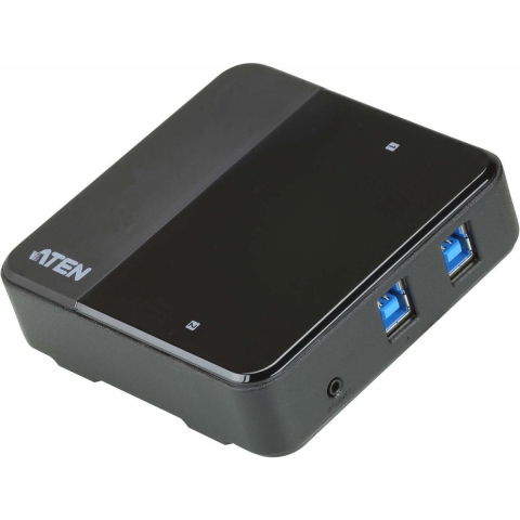 ATEN US3324 2 poorten USB 3.2 Gen 1-schakelaar (USB 3.0) Zwart