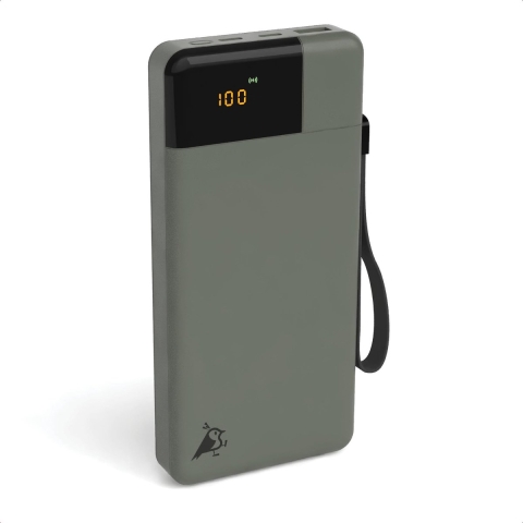 Aqiila B20+M Powerbank 20000 mAh LiPo USB-A, USB-C Mosgroen