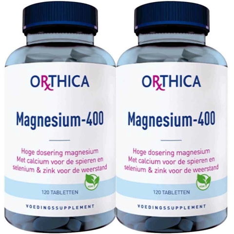 2x Orthica Magnesium-400 120 tabletten