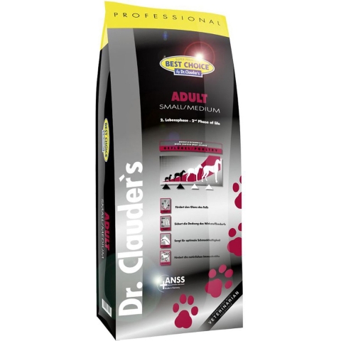 Dr.Clauder's Adult Medium gevogelte hondenvoer 12,5 kg
